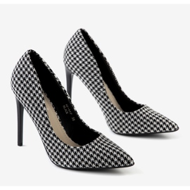 Kruse black and white stilettos for women 1