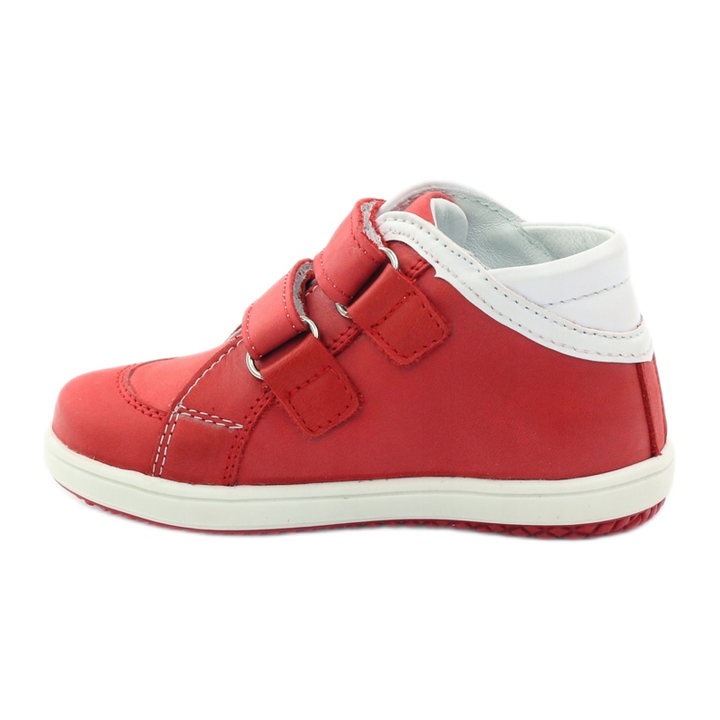 Hugotti leather shoes with red Velcro 2