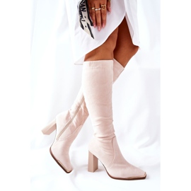 PS1 Women's Warm Boots Gold Toe Beige Puentos 1 PS1 Women's Warm Boots Gold Toe Beige Puentos 1