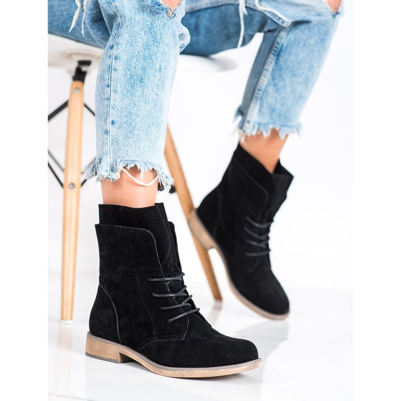 Seastar High suede ankle boots black 2