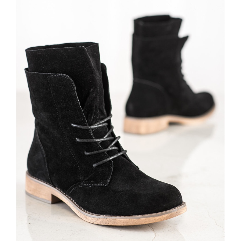Seastar High suede ankle boots black 1