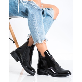 Filippo Stylish lacquered boots black 2