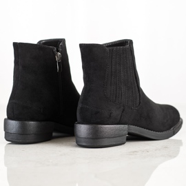 SHELOVET Classic boots on a flat heel black 1