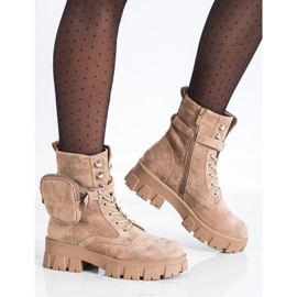 Suede Workers with VINCEZA pocket beige 2