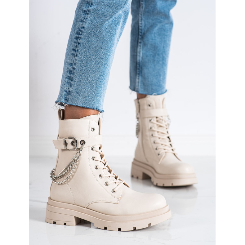 Bestelle Fashionable Workers With Chain beige 2