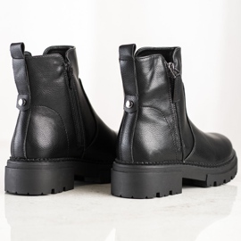 Evento Comfortable boots with a zipper black 1