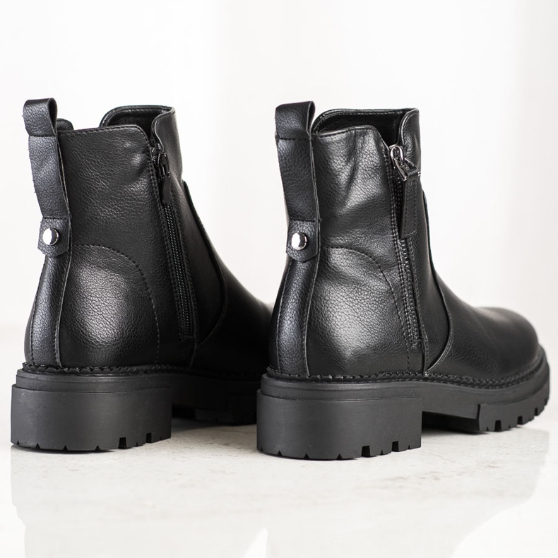Evento Comfortable boots with a zipper black 1