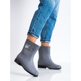 SHELOVET Gray Galoshes With A Buckle grey 1
