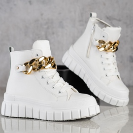 Seastar High-top Sneakers With Chain white 2