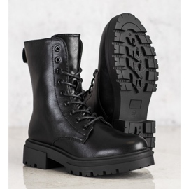 Evento Warm boots with eco leather black 1