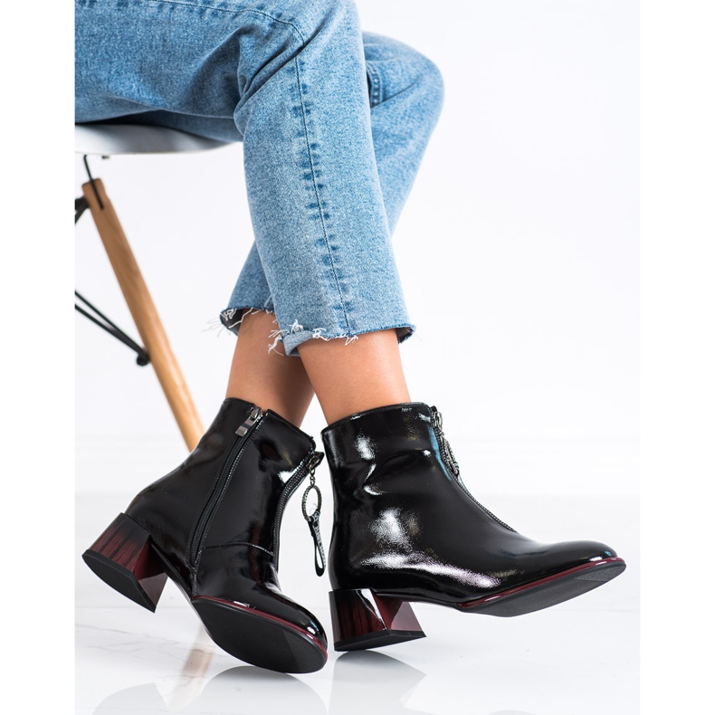 S. BARSKI Elegant boots with a zipper S.BARSKI black 2