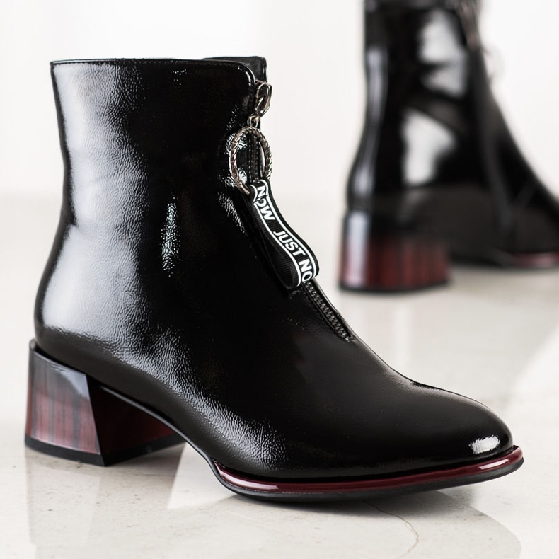 S. BARSKI Elegant boots with a zipper S.BARSKI black 1