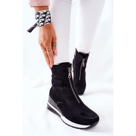Vinceza Women's boots on a wedge Black Glenvar 2