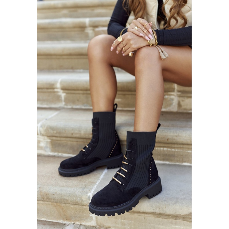 PM1 Women's Boots Workers Slip Black Maxine 2