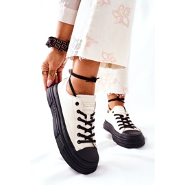 Women's warm Sneakers GOE II2N4036 White black 2