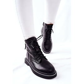 Women's Leather Boots GOE II2N4014 Black 2