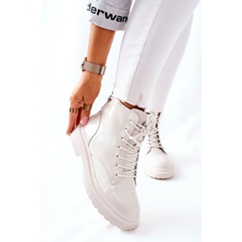 Women's Leather Boots GOE II2N4013 White 1
