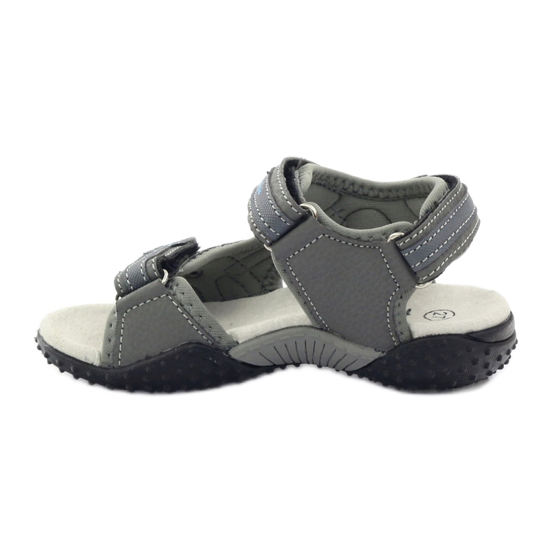 American Club Velcro sandals with an American 1618 gray leather insert grey blue 2 American Club Velcro sandals with an American 1618 gray leather insert grey blue 2