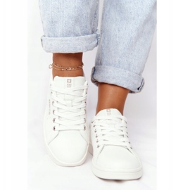 Women's Leather Sneakers Big Star DD274583 White-Copper 5