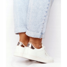 Women's Leather Sneakers Big Star DD274583 White-Copper 2