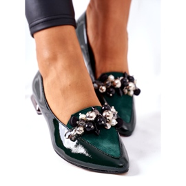 Women's Ballerinas Laura Messi Leather Green 2157 4 Women's Ballerinas Laura Messi Leather Green 2157 4
