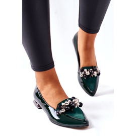 Women's Ballerinas Laura Messi Leather Green 2157 3 Women's Ballerinas Laura Messi Leather Green 2157 3