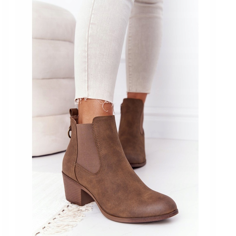 PJ1 Women's Warm Boots Jodhpur Heel 20Y8014-6 brown 2 PJ1 Women's Warm Boots Jodhpur Heel 20Y8014-6 brown 2