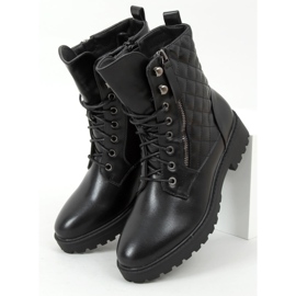 Black quilted workers XJ-65 Black 1 Black quilted workers XJ-65 Black 1