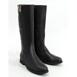 Black women's riding boots YY6787 Black 1