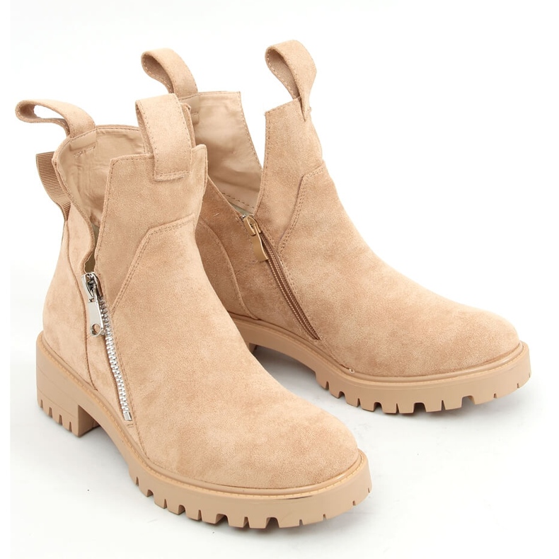 Cut out boots in beige SP150 Beige 1