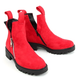 Red cut out boots SP150 Red 1