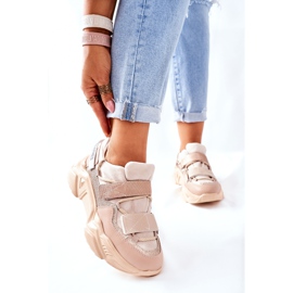 NAVY DOT Women's sports shoes Sneakers Beige Katerini 1