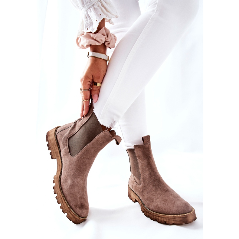 Leather Booties Jodhpur boots Nicole Brown Brace 2 Leather Booties Jodhpur boots Nicole Brown Brace 2