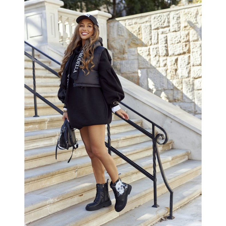 Women's Boots with Print GOE II2N4045 Black 2