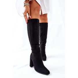 PS1 Women's Boots On Heel Warm Black Finner 1