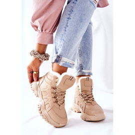 PM1 Women's Beige Insulated Hareshaw Trappers 1