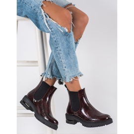 Snake Print Sergio Leone Chelsea Boots red multicolored 2