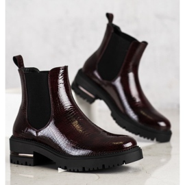 Snake Print Sergio Leone Chelsea Boots red multicolored 1