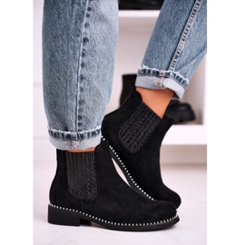 Women's Booties Jodhpur boots Suede Black Meagan 2
