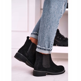 Women's Booties Jodhpur boots Suede Black Meagan 3
