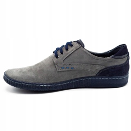 KOMODO Casual men's shoes 848 gray navy blue grey 1