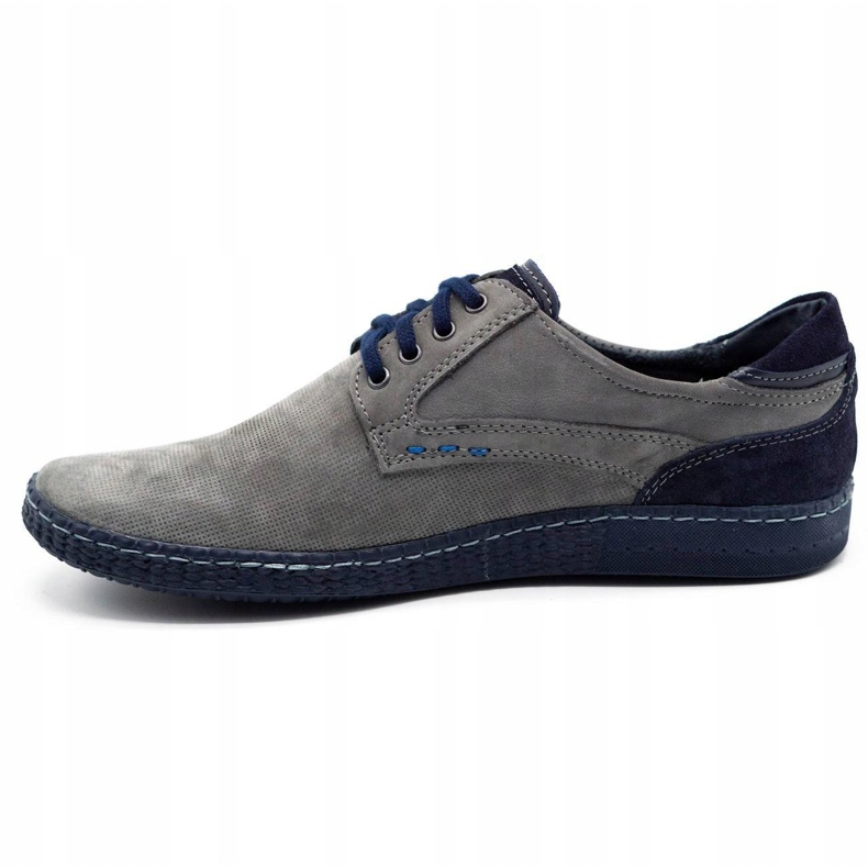 KOMODO Casual men's shoes 848 gray navy blue grey 1