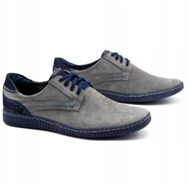 KOMODO Casual men's shoes 848 gray navy blue grey 2