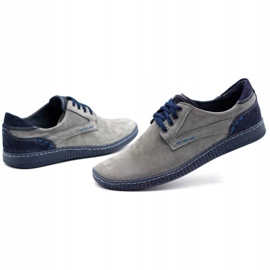 KOMODO Casual men's shoes 848 gray navy blue grey 4