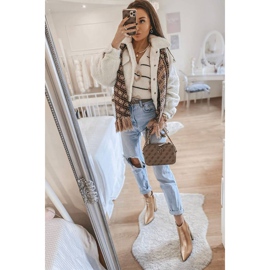 Gold ankle boots on the Stomp post golden 1