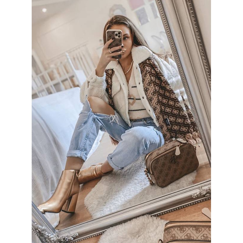 Gold ankle boots on the Stomp post golden 2