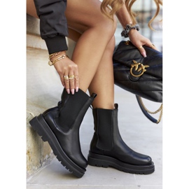 S.Barski Women's High Boots Jodhpur Black Belive 2