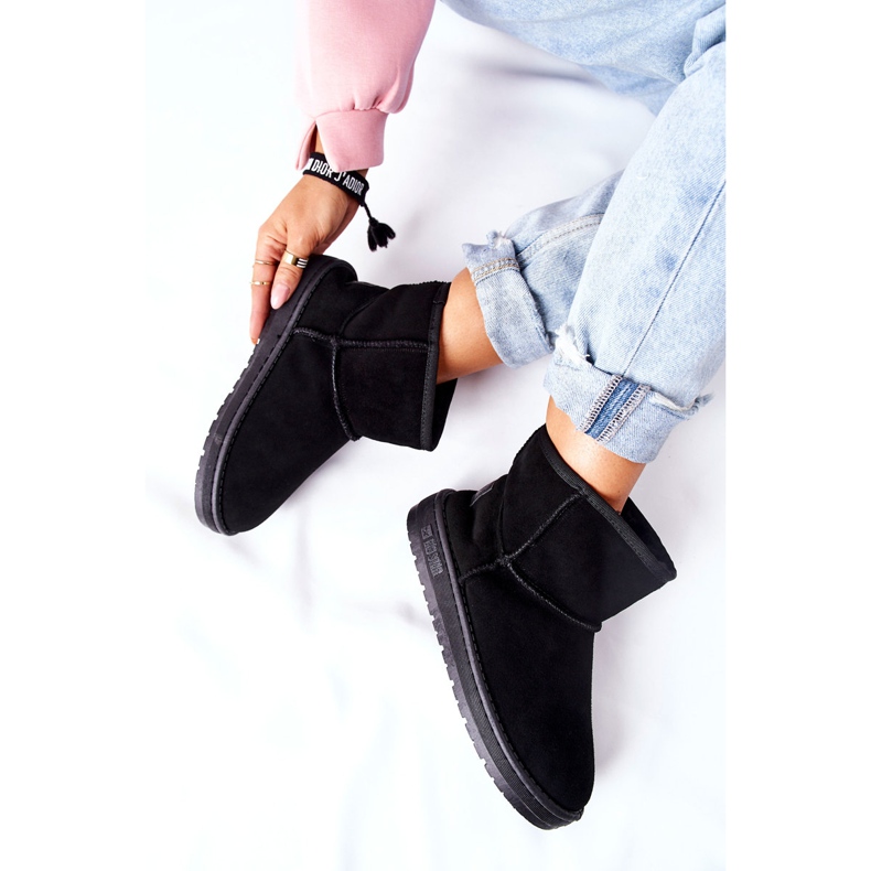 Women's leather snow boots Big Star II274440 Black 1