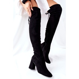 PG1 Black Suede Agaloa Boots On A Bar 1