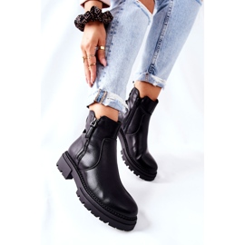 PE1 Black Silvan High Boots With Zippers 2